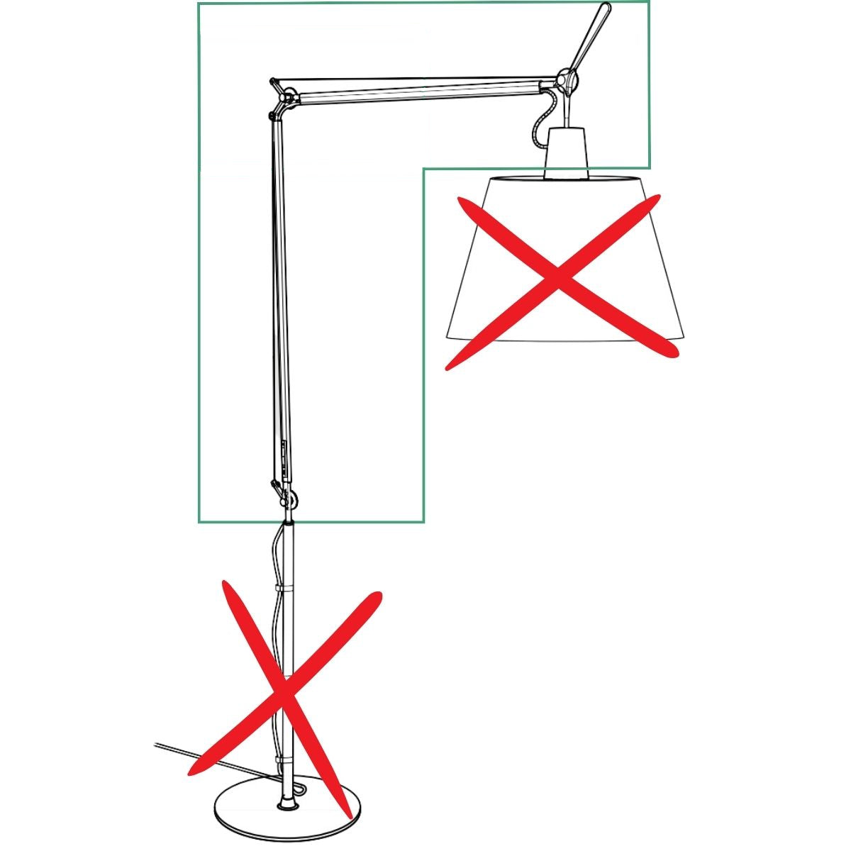 Artemide Tolomeo Mega LED Floor Lamp Body | LampTwist